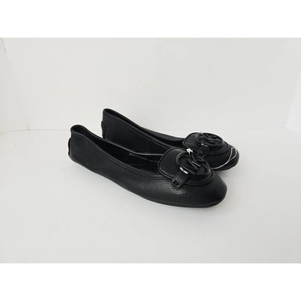 Michael‎ Kors Ballet Flats black MK Logo New  sz 5